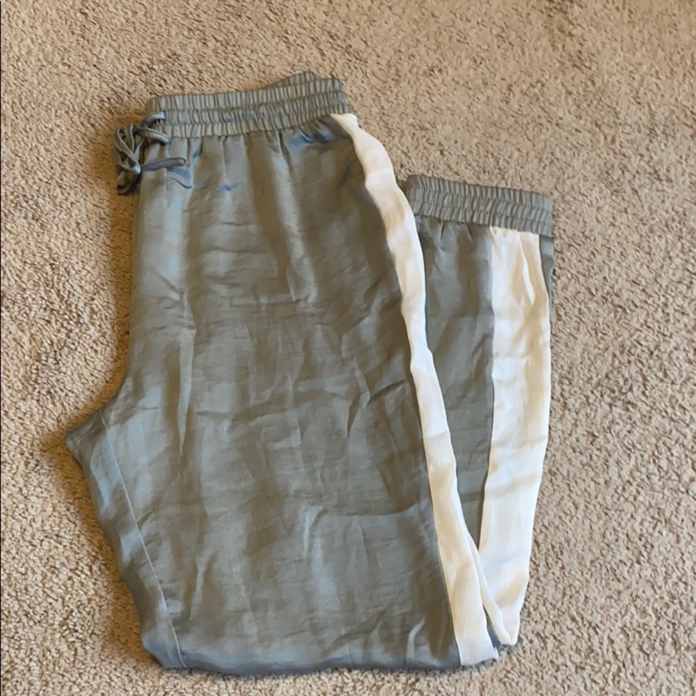 Mint /pale green silky joggers